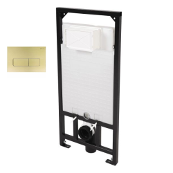 Инсталляция для унитаза Deante, кнопка бронза - фото