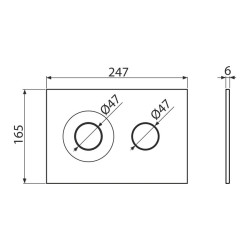 Кнопка смыва Alcaplast M1976, белый матовый - фото2