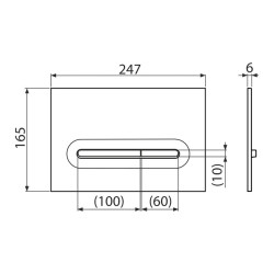 Кнопка смыва Alcaplast M1878, черный матовый - фото2