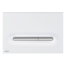 Кнопка смыва Alcaplast M1876, белый мат./хром глянц. - фото