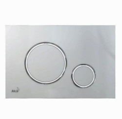 Кнопка смыва Alcaplast M772, хром матовый/хром глянцевый - фото