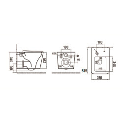 Унитаз подвесной с крышкой UnicoPureza Bau Cinzento - фото3