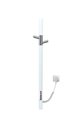 Полотенцесушитель электрический Gloss&Reiter ENKEL.E2.L.15х75.H2, белый/хром - фото