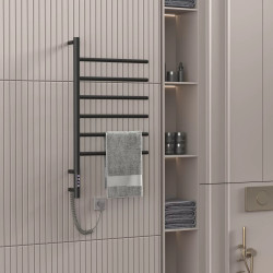 Полотенцесушитель электрический Gloss&Reiter Ti#1 E2.L.43х80.F6, черный - фото3