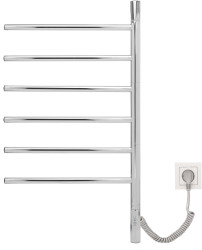 Полотенцесушитель электрический Gloss&Reiter Ti#1 E2.L.43х80.F6, хром - фото