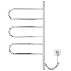 Полотенцесушитель электрический Gloss&Reiter Ti#2 E2.L.44х80.R3, хром - фото2