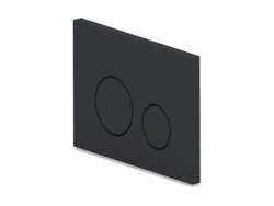 Кнопка смыва АНИ Пласт WP1333, черный матовый - фото3