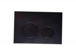 Кнопка смыва АНИ Пласт WP1333, черный матовый - фото2