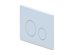 Кнопка смыва АНИ Пласт WPG1300G , белый глянец - фото2