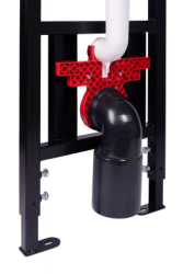 Инсталляция для унитаза АНИ Пласт WC1110, кнопка черная матовая WP1533 - фото4