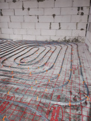 Монтаж тёплого пола - фото