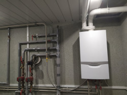 Монтаж отопительных котлов - фото