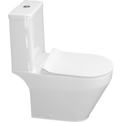 Унитаз напольный с бачком и крышкой Керамин Бари R, сиденье Slim с микролифтом - фото4