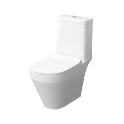 Унитаз напольный с бачком и крышкой Керамин Бари R, сиденье Slim с микролифтом - фото