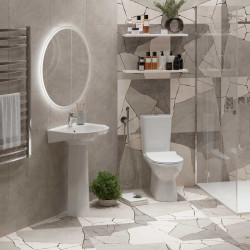 Унитаз напольный с бачком и крышкой Керамин Альбано R с жестким сиденьем - фото5