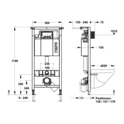 Инсталляция для унитаза Rehau Mepa P31 кнопка белая - фото5