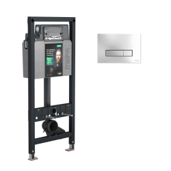 Инсталляция для унитаза Rehau Mepa P31 с кнопкой хром - фото