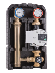 Насосная группа Barberi с насосом WILO Para 25-180/7 и термостатическим смесительным клапаном - фото