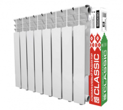 Алюминиевый радиатор STI Classic 500/80 10 секций - фото