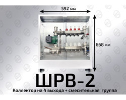 Шкаф коллекторный RISPA 6-7 выходов ШРВ-2 - фото