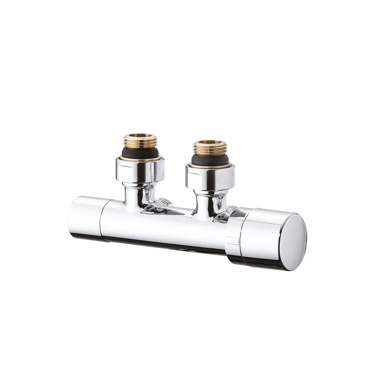 Узел нижн. подкл. угловой ICMA 1/2"х3/4", хром - фото