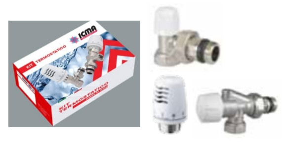 Комплект кранов
 осевой ICMA 1/2" - фото