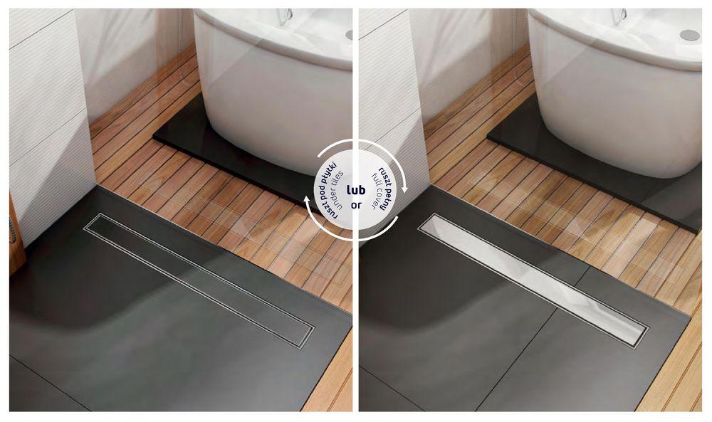 Трап для душа Deante универсальный с решеткой и под плитку L=90 см, сифон H65 - фото2