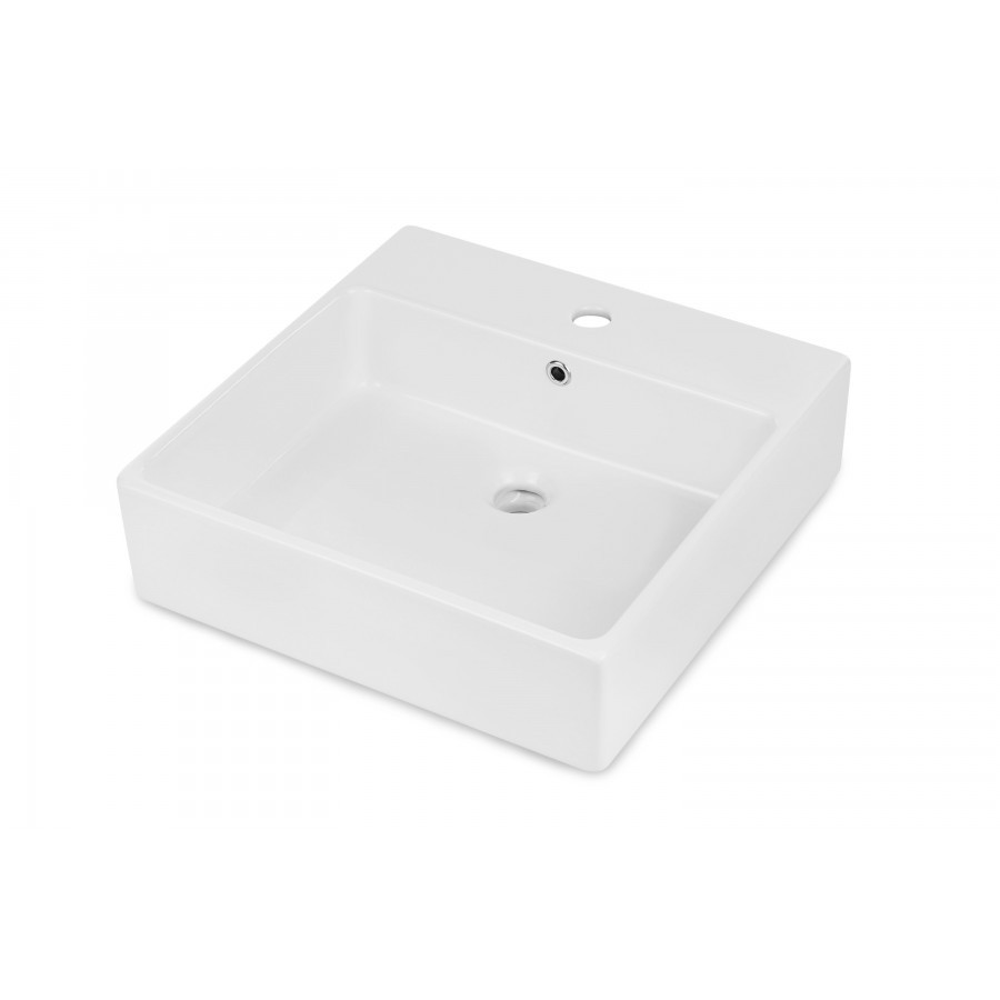 Умывальник накладной Deante Temisto 500*500*170 мм, белый - фото