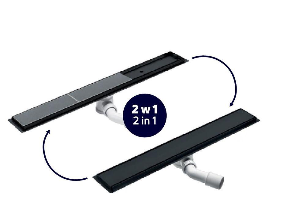 Трап для душа Deante универсальный с решеткой и под плитку L=70 см, сифон H65 - фото2