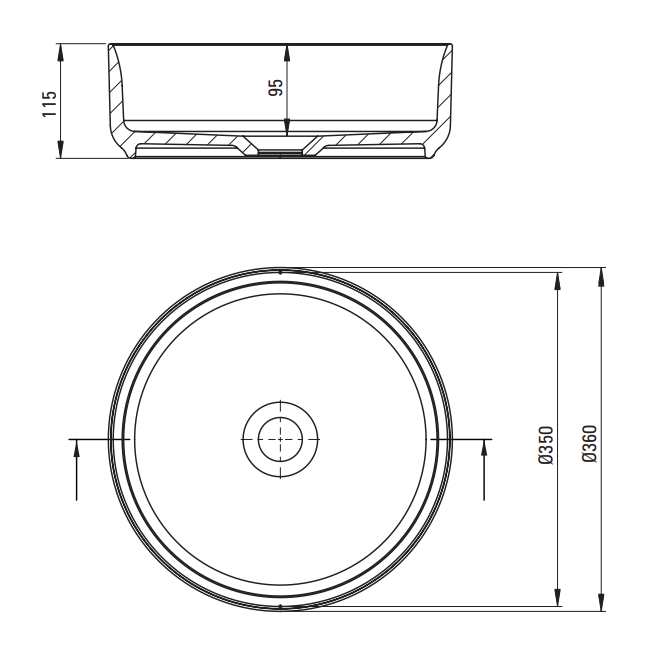 Умывальник накладной Deante Silia 360*360*120 мм, белый - фото4