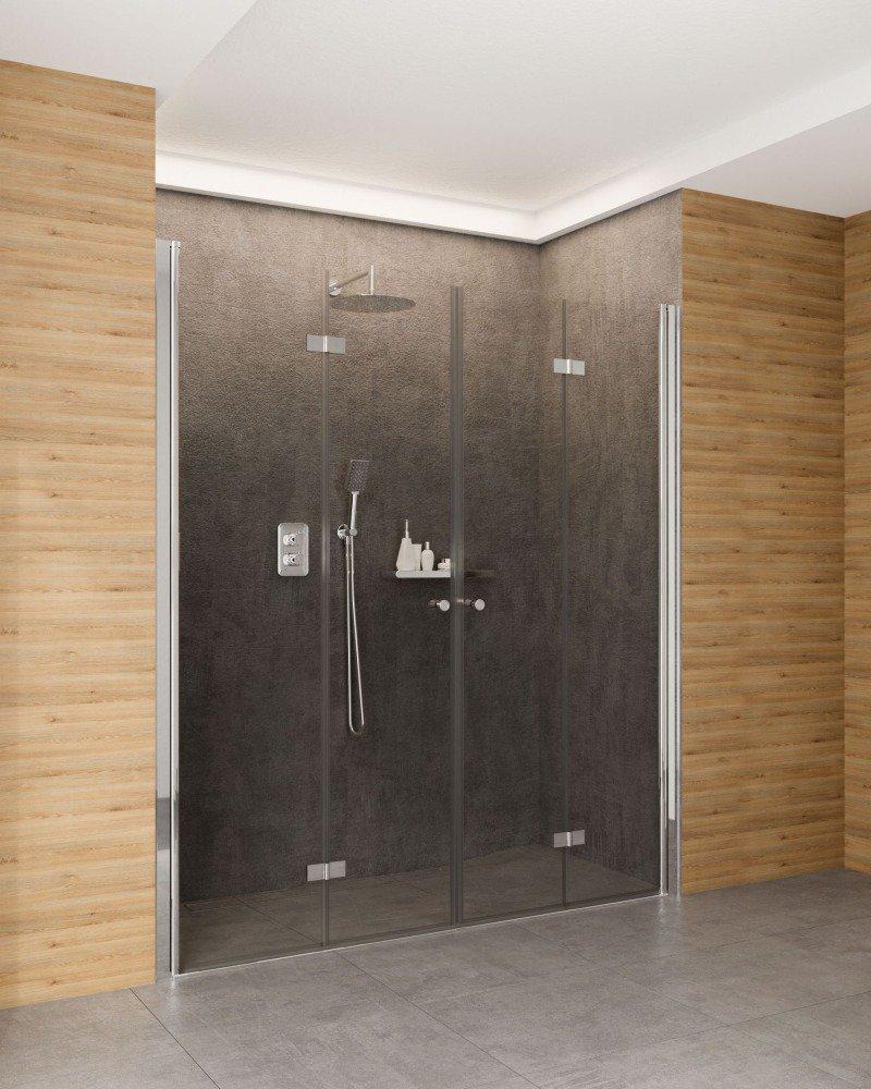 Двери для ниши складные Deante Kerria Plus, стекло прозрачное, 90+90*200см - фото2